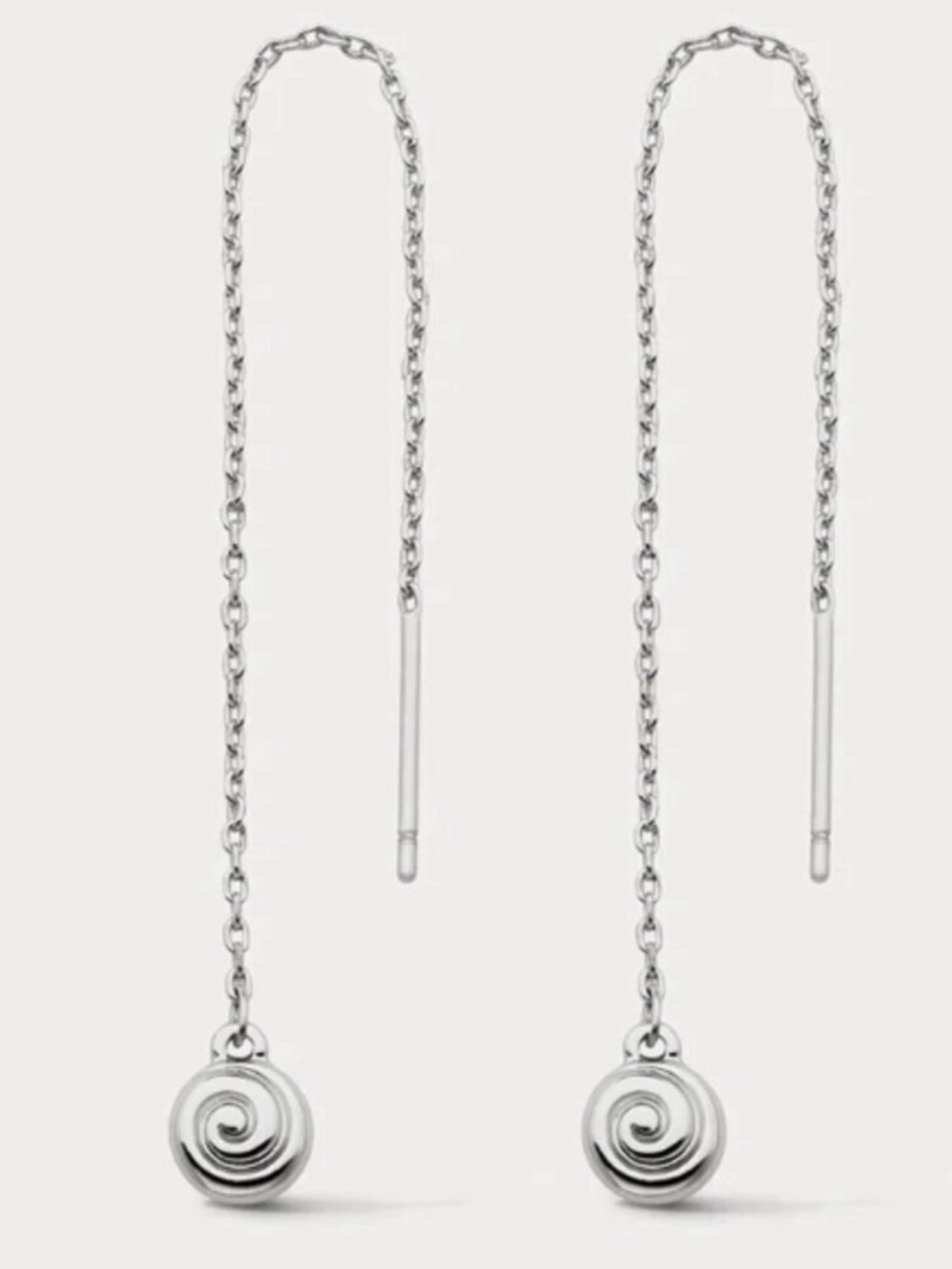 Luv AJ silver seashell earrings